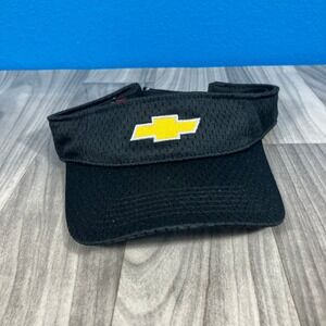 Chevrolet Visor Men's Adjustable Black Mesh Golf Sports Cap